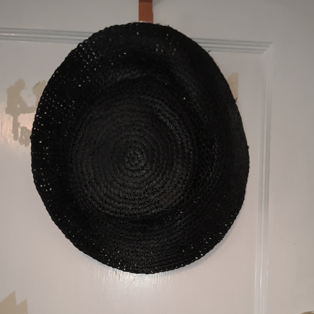 NWT J. Crew | Black Straw Hat